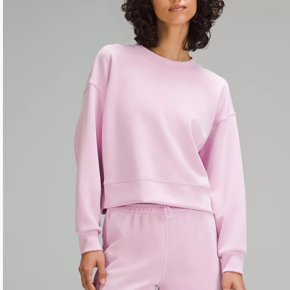 Lululemon softstreme perfectly oversized cropped crew